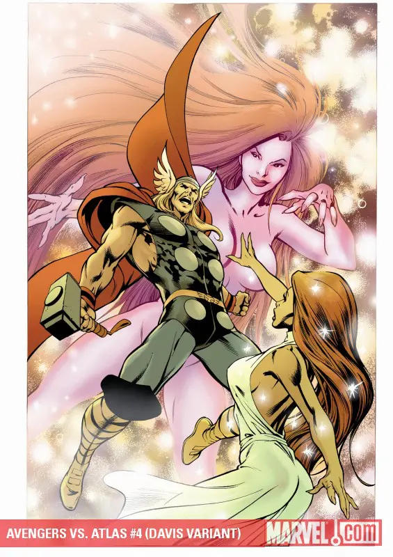 Avengers Vs. Atlas (2010) #4 (DAVIS VARIANT)