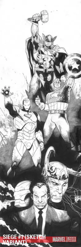Siege (2009) #1 (SKETCH VARIANT)