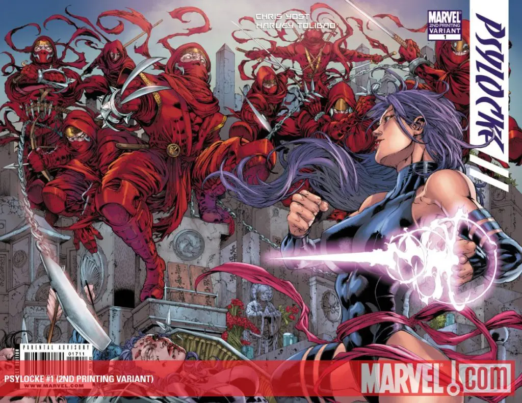 Psylocke (2009) #1 (2ND PRINTING VARIANT)