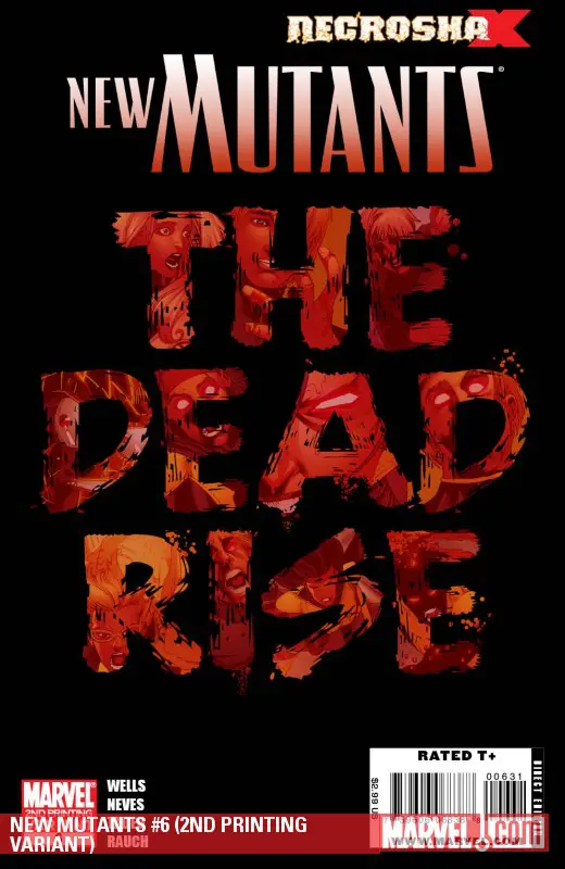 New Mutants (2009) #6 (2ND PRINTING VARIANT)