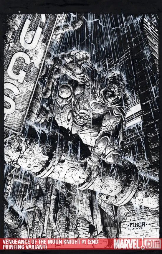 Vengeance of the Moon Knight (2009) #1 (2ND PRINTING VARIANT)