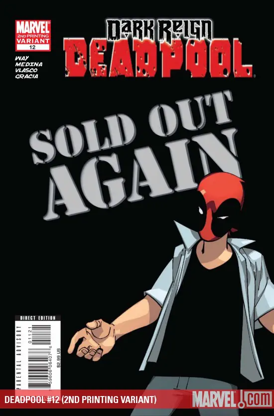 Deadpool (2008) #12 (2ND PRINTING VARIANT)