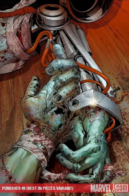 Punisher (2009) #9 (REST IN PIECES VARIANT)