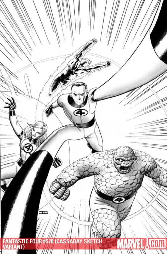 Fantastic Four (1998) #570 (CASSADAY SKETCH VARIANT)