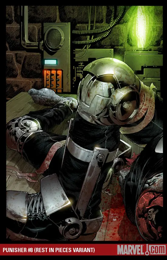 Punisher (2009) #8 (REST IN PIECES VARIANT)