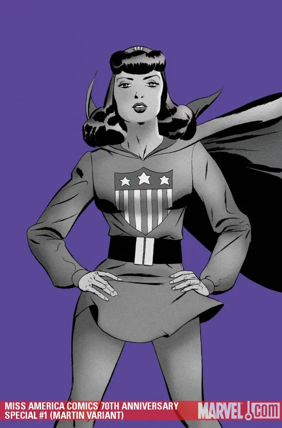 MISS AMERICA COMICS 70TH ANNIVERSARY SPECIAL 1 (2009) #1 (MARTIN VARIANT)