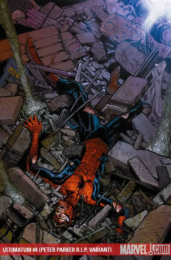 Ultimatum (2008) #4 (PETER PARKER R.I.P. VARIANT)