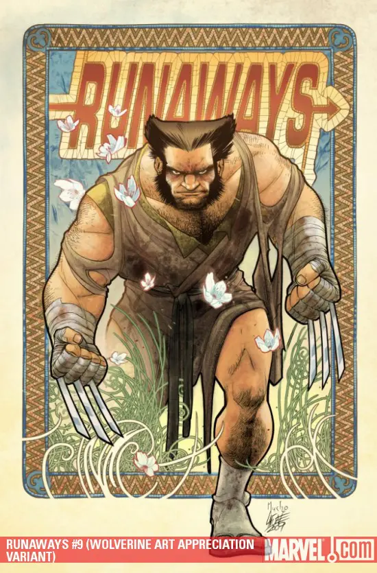Runaways (2008) #9 (WOLVERINE ART VARIANT)