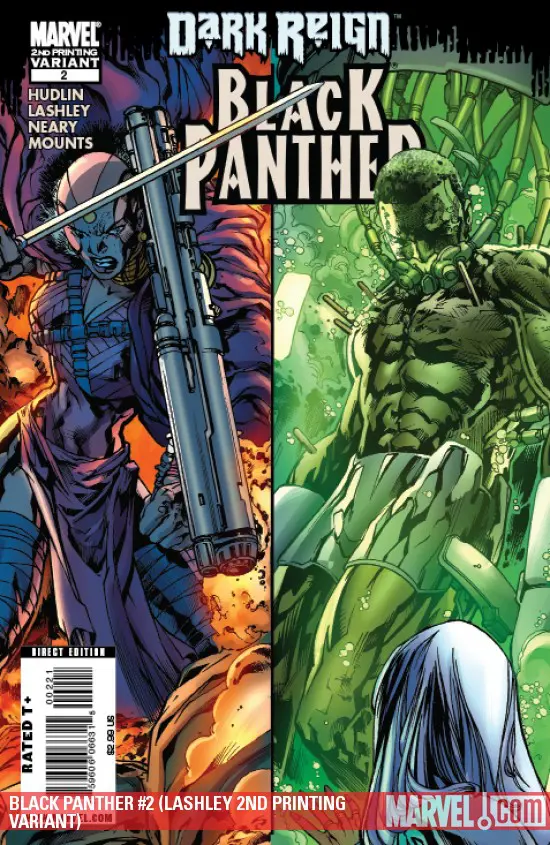 Black Panther (2009) #2 (LASHLEY 2ND PRINTING VARIANT)
