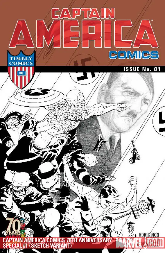CAPTAIN AMERICA COMICS 70TH ANNIVERSARY SPECIAL 1 (2009) #1 (Variant)