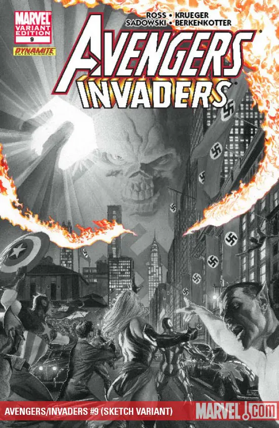 Avengers/Invaders (2008) #9 (Sketch Variant)
