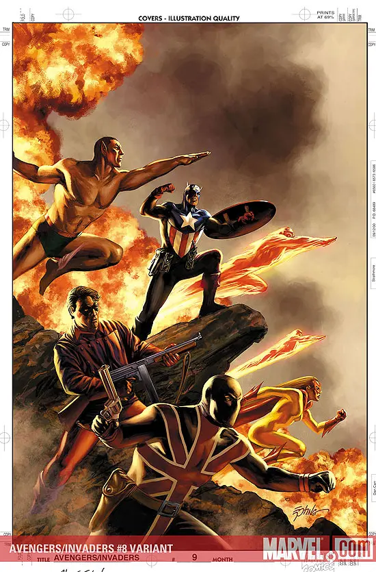 Avengers/Invaders (2008) #8 (Variant A)