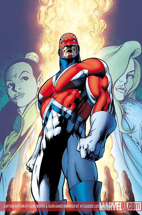 Captain Britain by Alan Moore & Alan Davis (Hardcover)