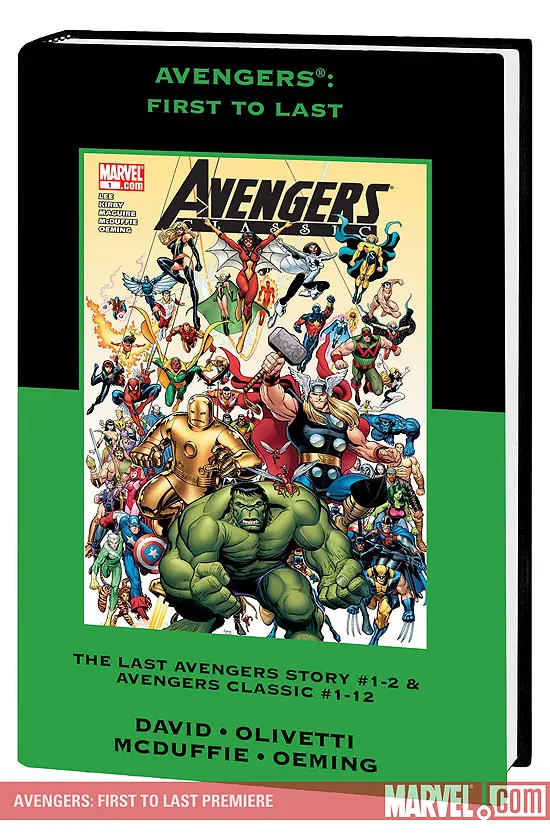 AVENGERS: FIRST TO LAST PREMIERE HC  DM ONLY  (Hardcover)