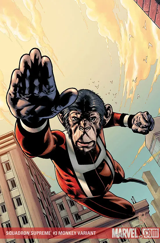 Squadron Supreme (2008) #3 (MONKEY VARIANT (1 FOR 10))