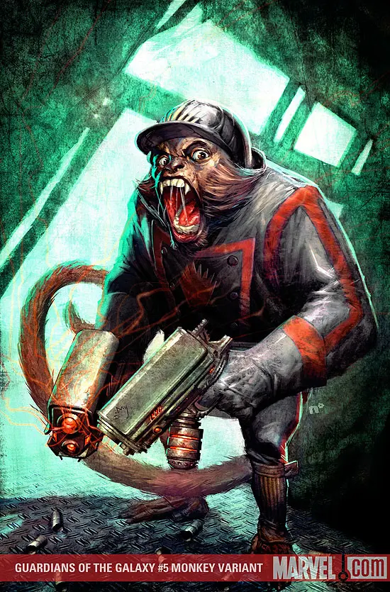 Guardians of the Galaxy (2008) #5 (MONKEY VARIANT (SI, 1 FOR 10))