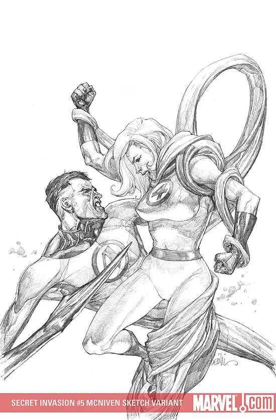 Secret Invasion (2008) #5 (SKETCH VARIANT)