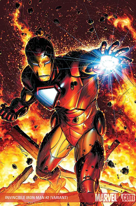 Invincible Iron Man (2008) #2 (PETERSON (50/50 COVER))