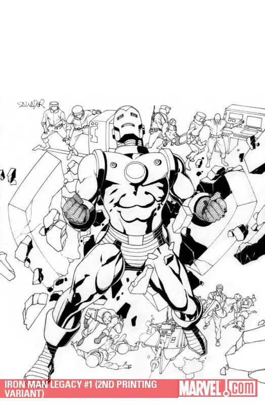 Iron Man Legacy (2010) #1 (2ND PRINTING VARIANT)