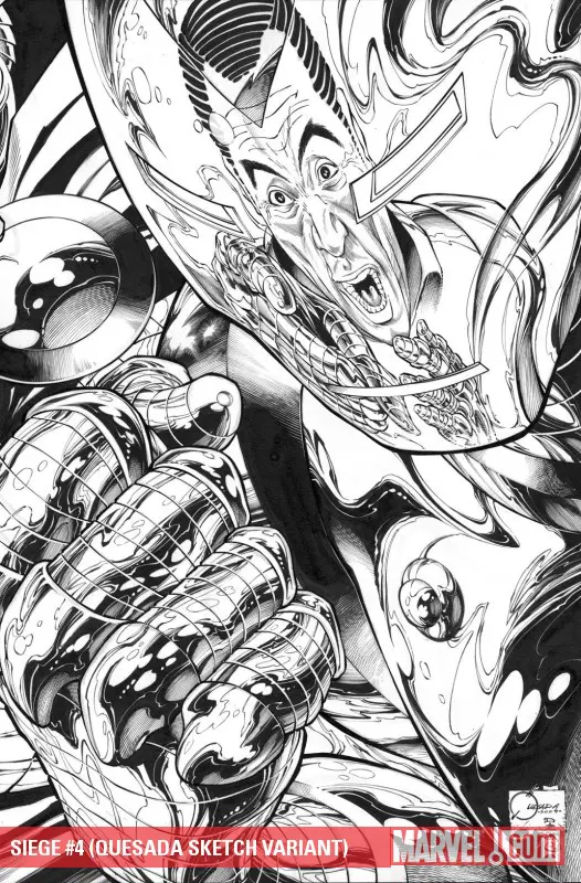 Siege (2009) #4 (QUESADA SKETCH VARIANT)
