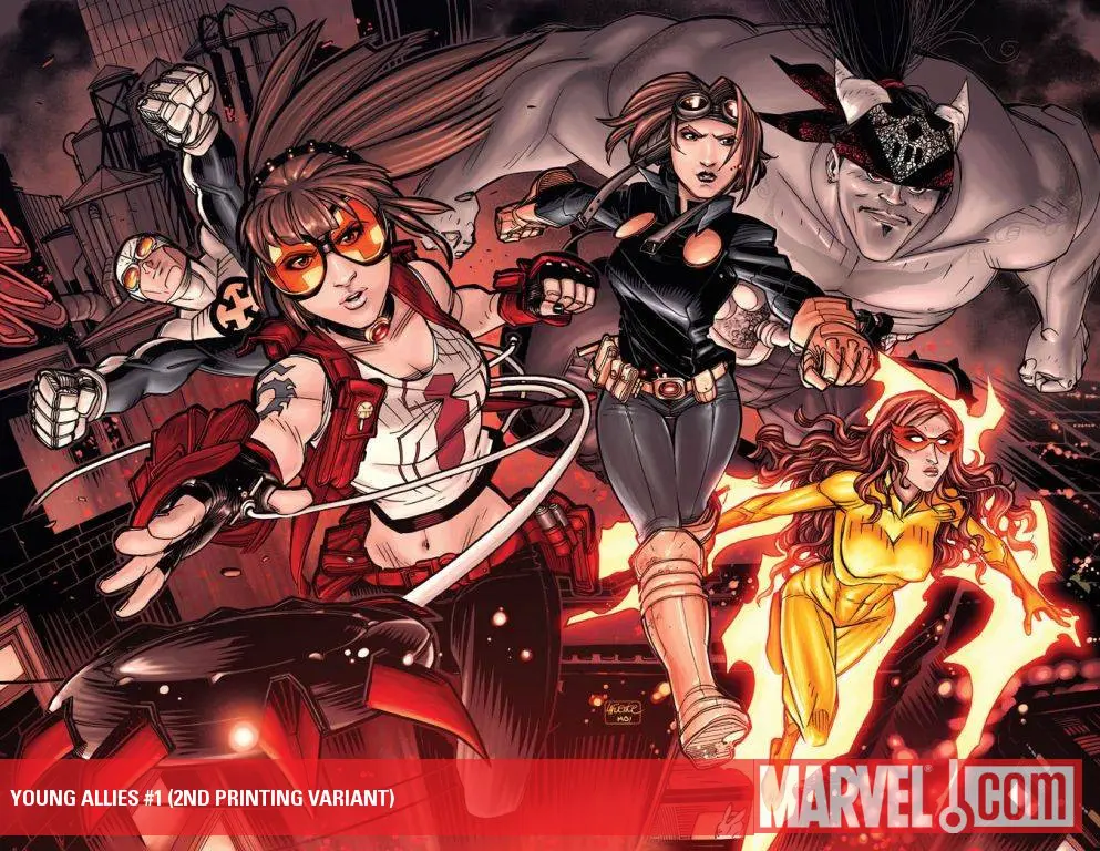 Young Allies (2010) #1 (2ND PRINTING VARIANT)