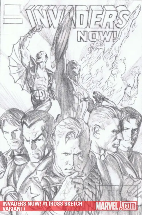 Invaders Now! (2010) #1 (ROSS SKETCH VARIANT)