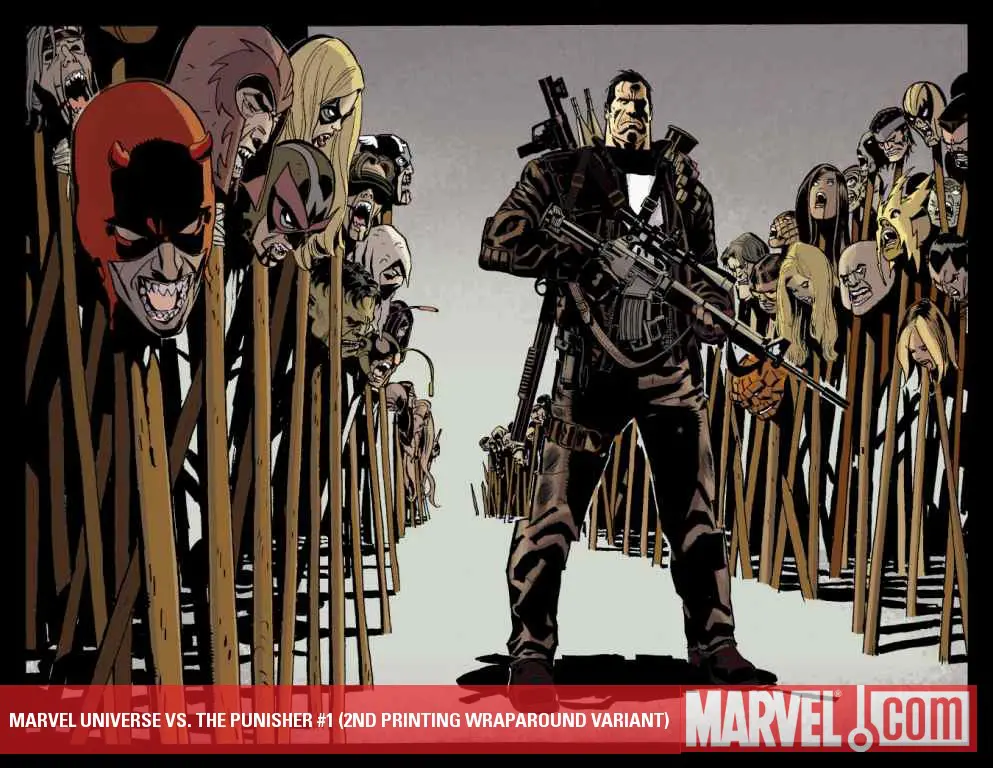 Marvel Universe Vs. the Punisher (2010) #1 (2ND PRINTING WRAPAROUND VARIANT)