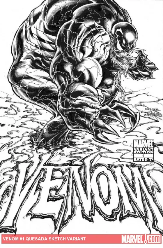 Venom (2011) #1 (QUESADA SKETCH VARIANT)