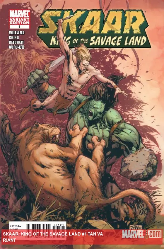 Skaar: King of the Savage Land (2011) #1 (TAN VARIANT)