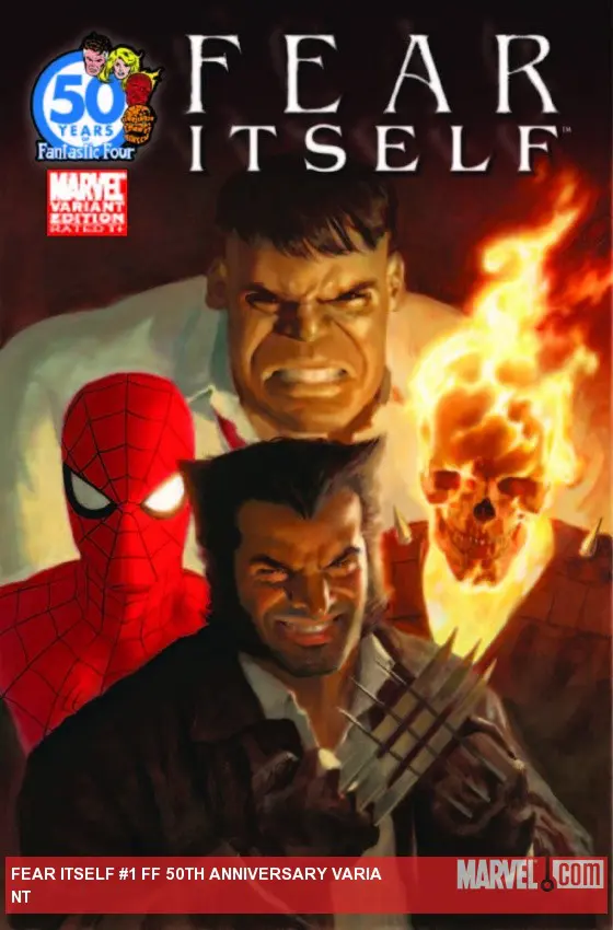 Fear Itself (2010) #1 (Ff 50th Anniversary Variant)