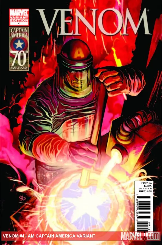 Venom (2011) #4 (I Am Captain America Variant)