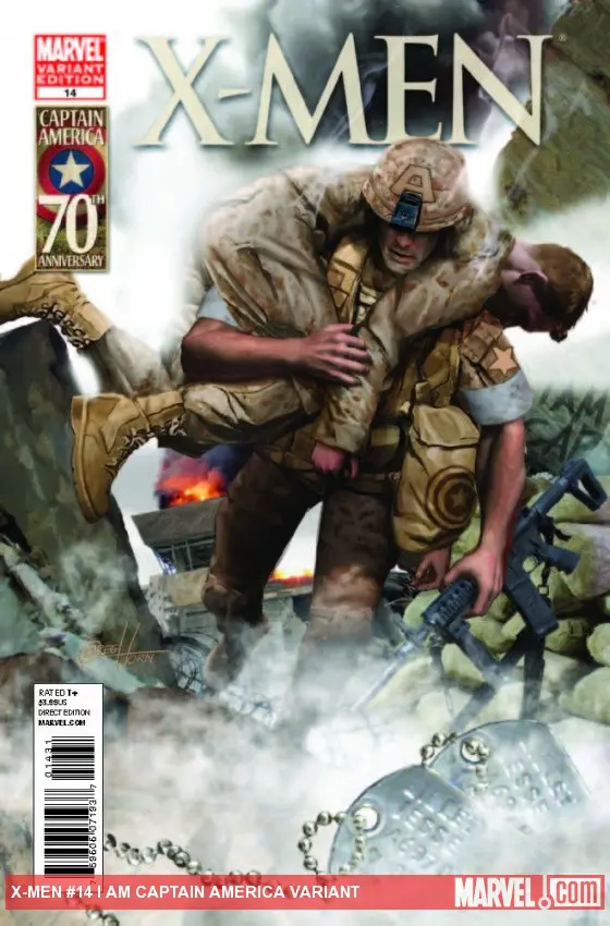 X-Men (2010) #14 (I Am Captain America Variant)