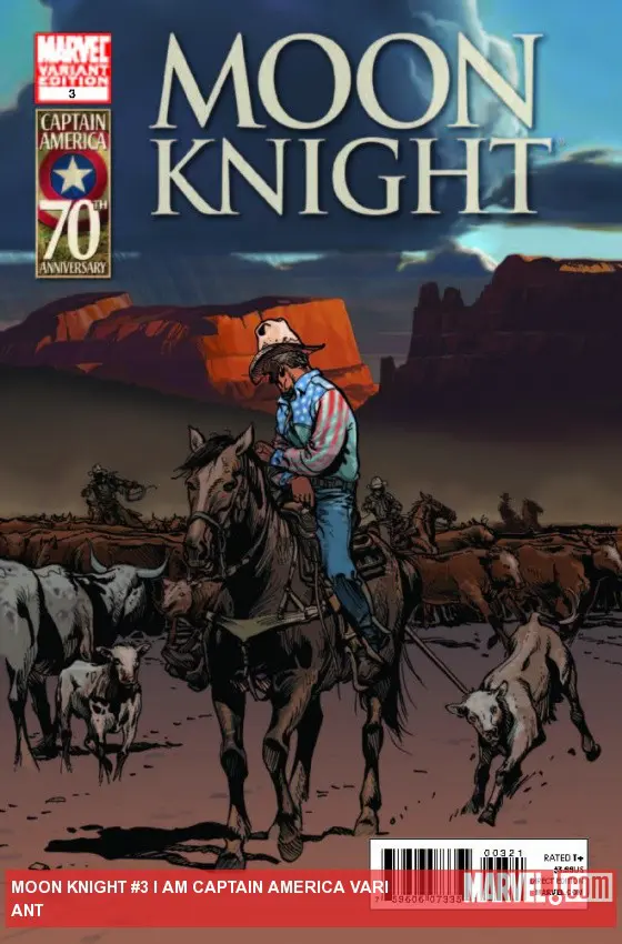Moon Knight (2011) #3 (I Am Captain America Variant)