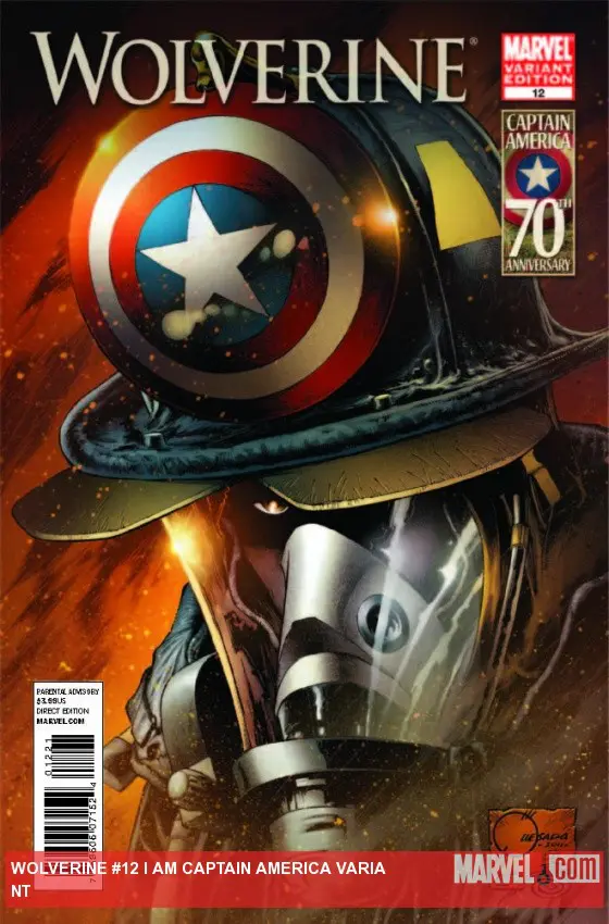 Wolverine (2010) #12 (I Am Captain America Variant)
