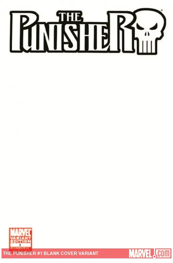 The Punisher (2011) #1 (Blank Cover Variant)