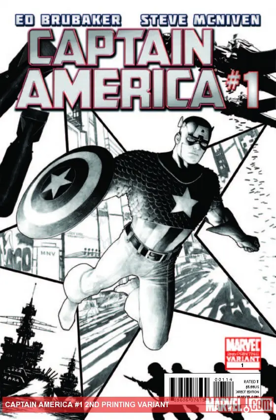 Captain America (2011) #1 (2nd Printing Variant)