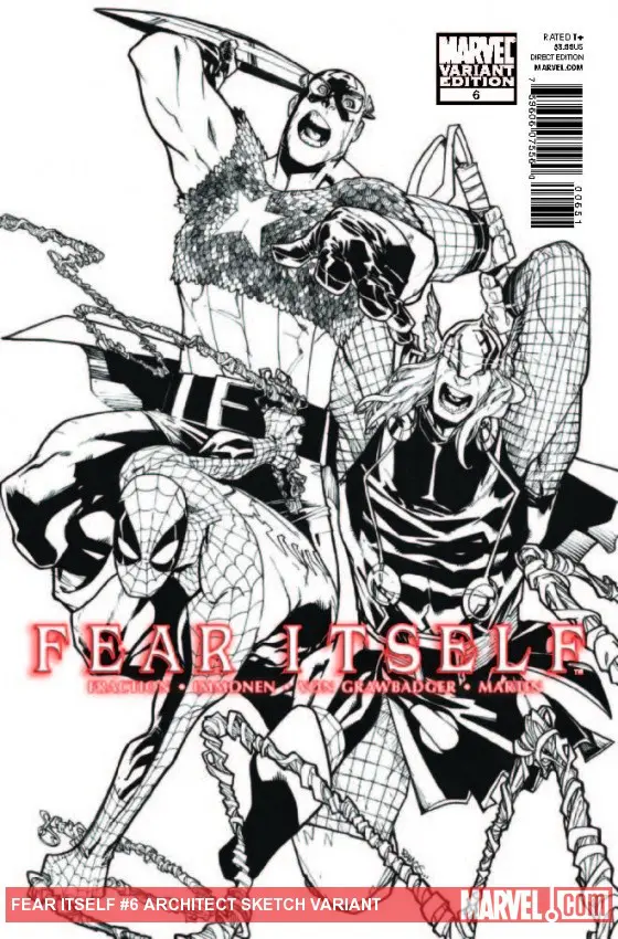 Fear Itself (2010) #6 (Architect Sketch Variant)