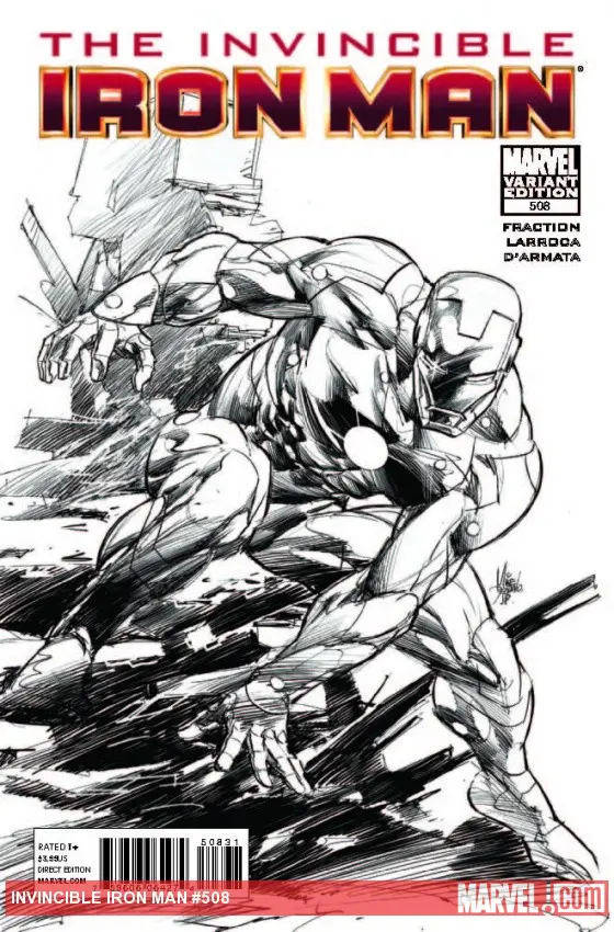 Invincible Iron Man (2008) #508 (Sketch Variant)