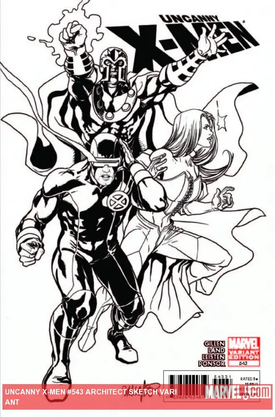Uncanny X-Men (1963) #543 (Architect Sketch Variant)