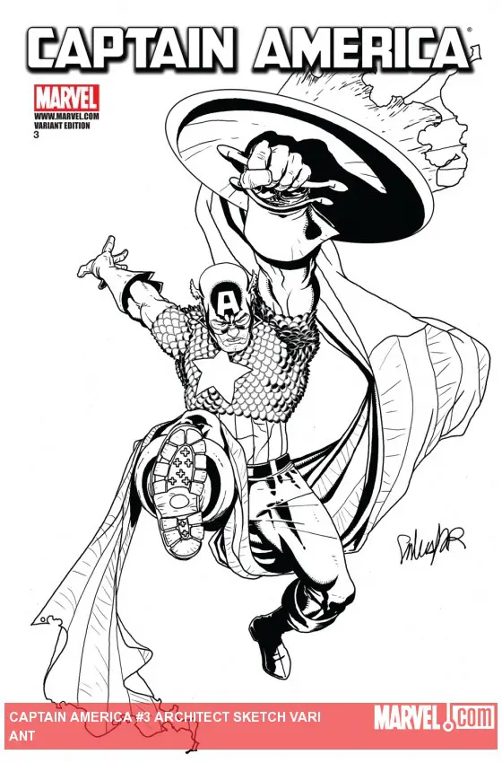 Captain America (2011) #3 (Architect Sketch Variant)