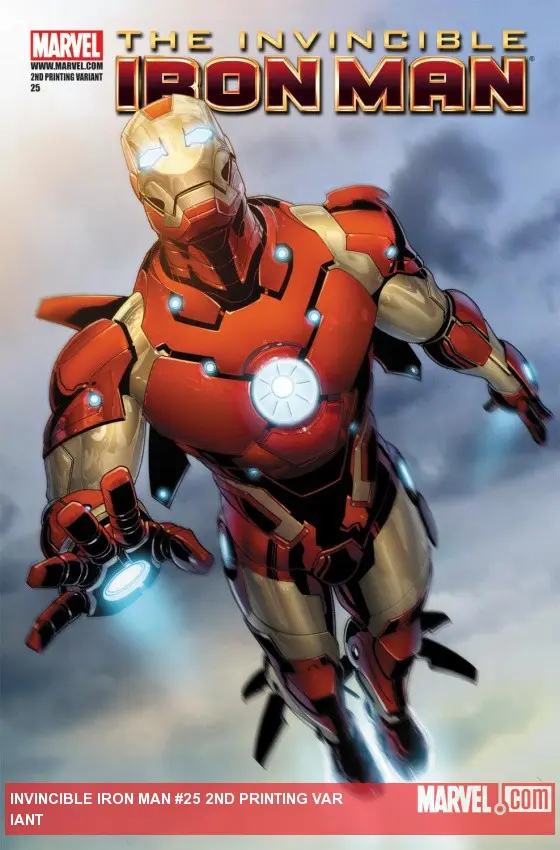 Invincible Iron Man (2008) #25 (2ND PRINTING VARIANT)