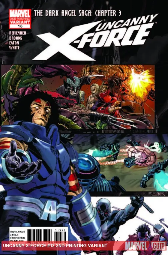 Uncanny X-Force (2010) #13 (2nd Printing Variant)