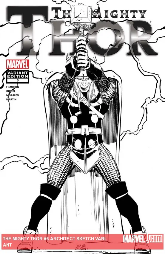 The Mighty Thor (2011) #6 (Architect Sketch Variant)