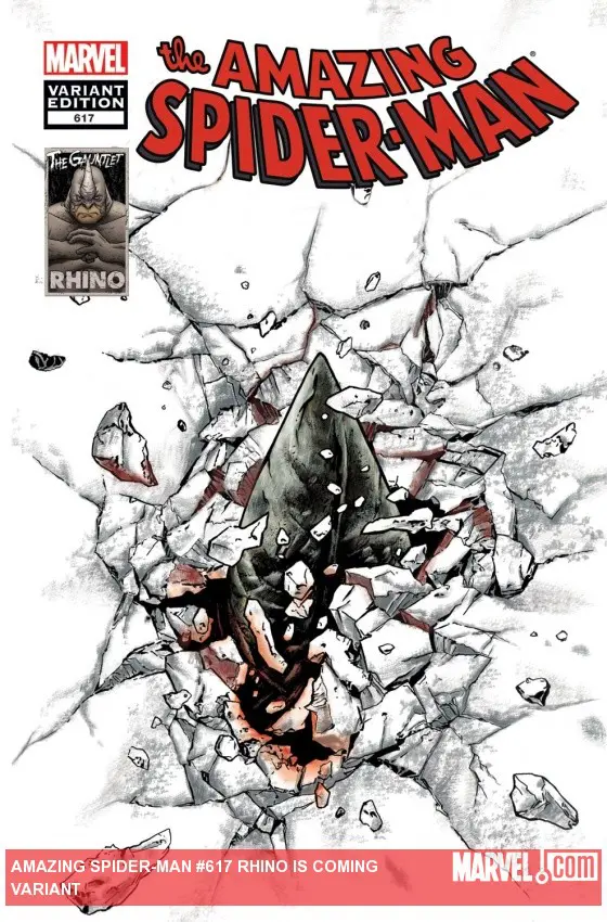 Amazing Spider-Man (1999) #617 (RHINO IS COMING VARIANT)
