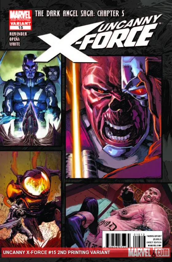 Uncanny X-Force (2010) #15 (2nd Printing Variant)