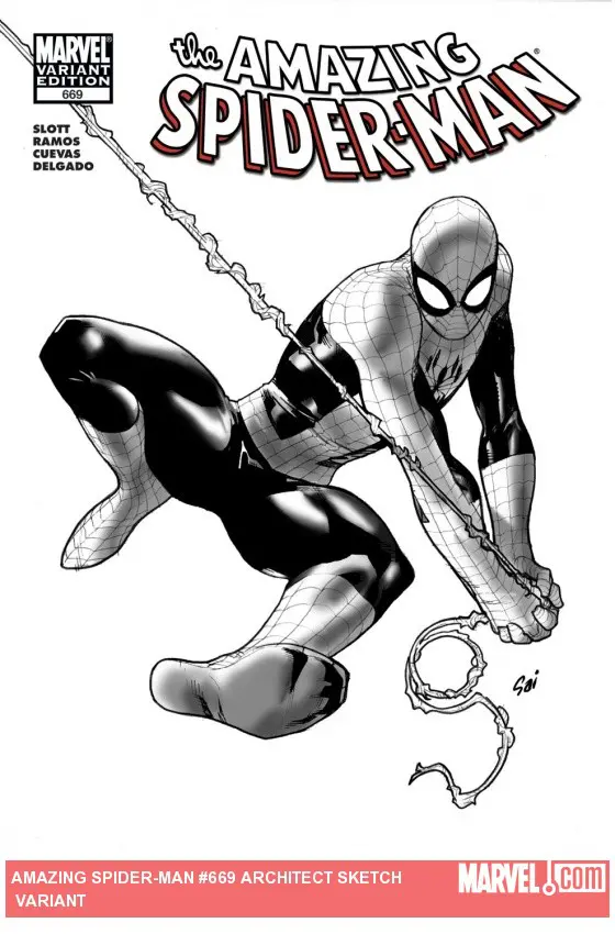 Amazing Spider-Man (1999) #669 (Architect Sketch Variant)