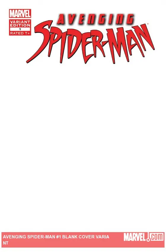 Avenging Spider-Man (2011) #1 (Blank Cover Variant)