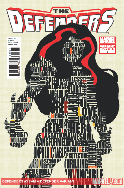 Defenders (2011) #3 (I Am a Defender Variant)
