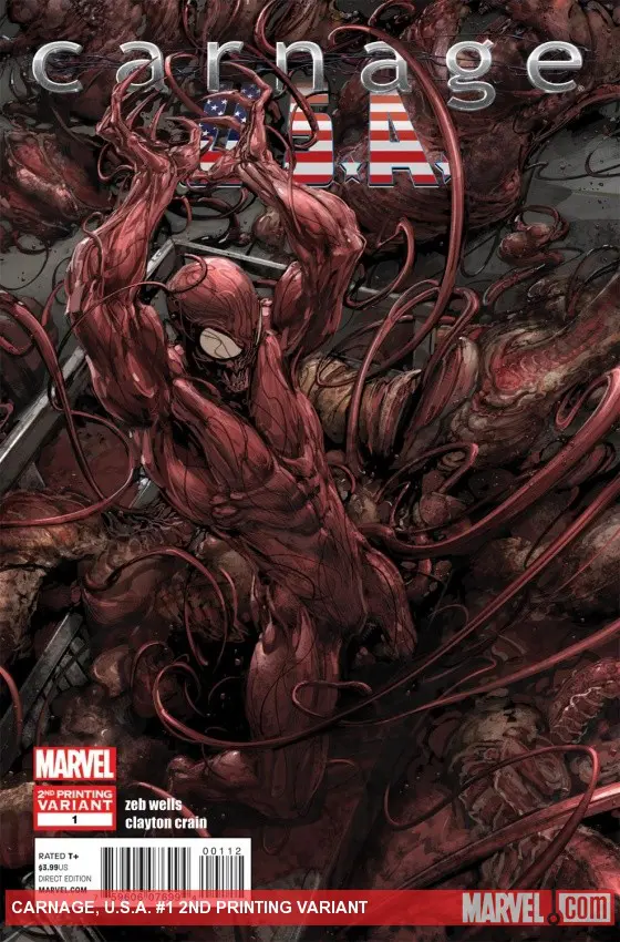 Carnage, U.S.A. (2011) #1 (2nd Printing Variant)
