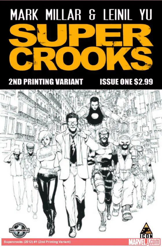 Supercrooks (2012) #1 (2nd Printing Variant)